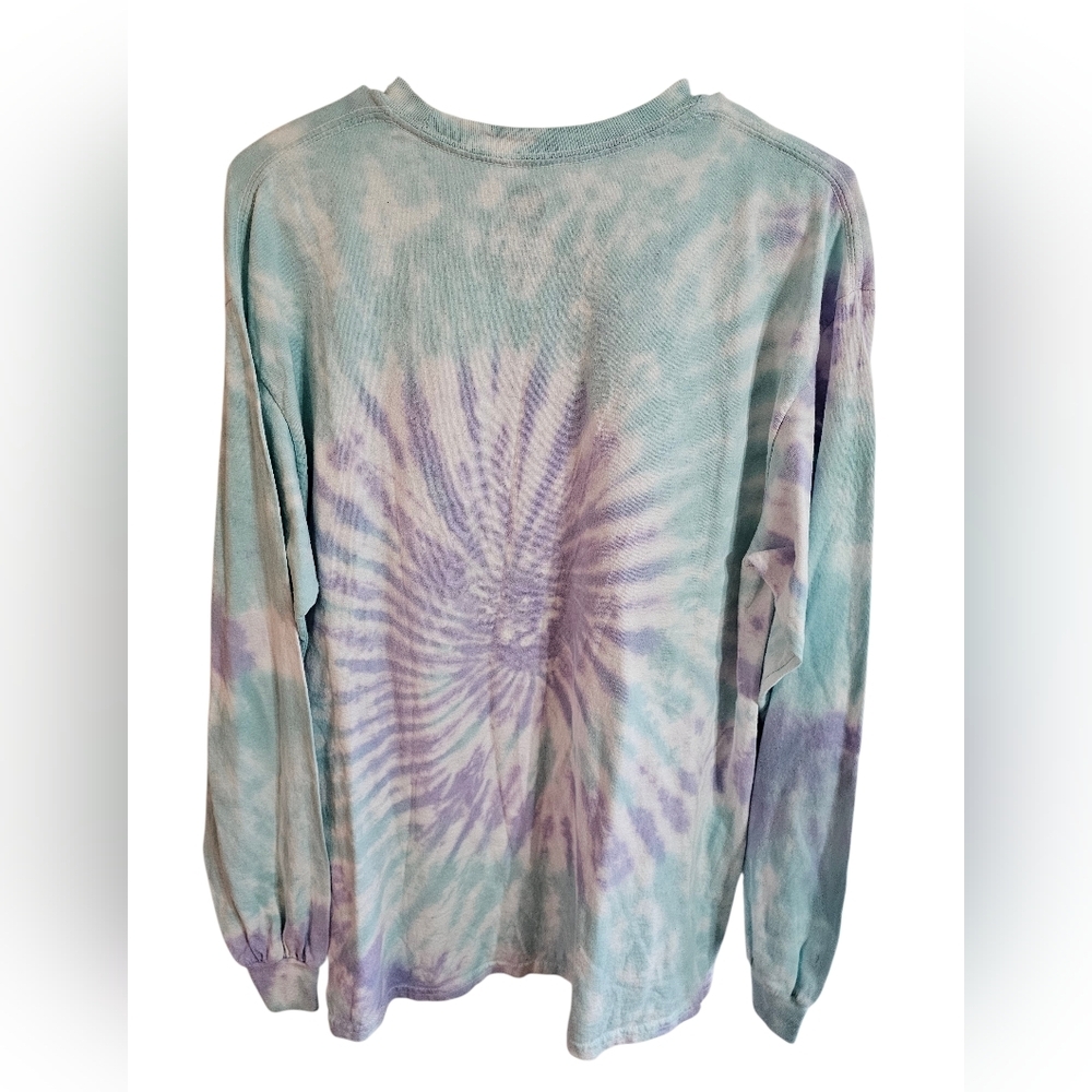 Buc-ee’s Tie Dye Long Sleeve T Shirt Men L Pastel Graphic Beaver Cotton Unisex - Picture 3 of 6